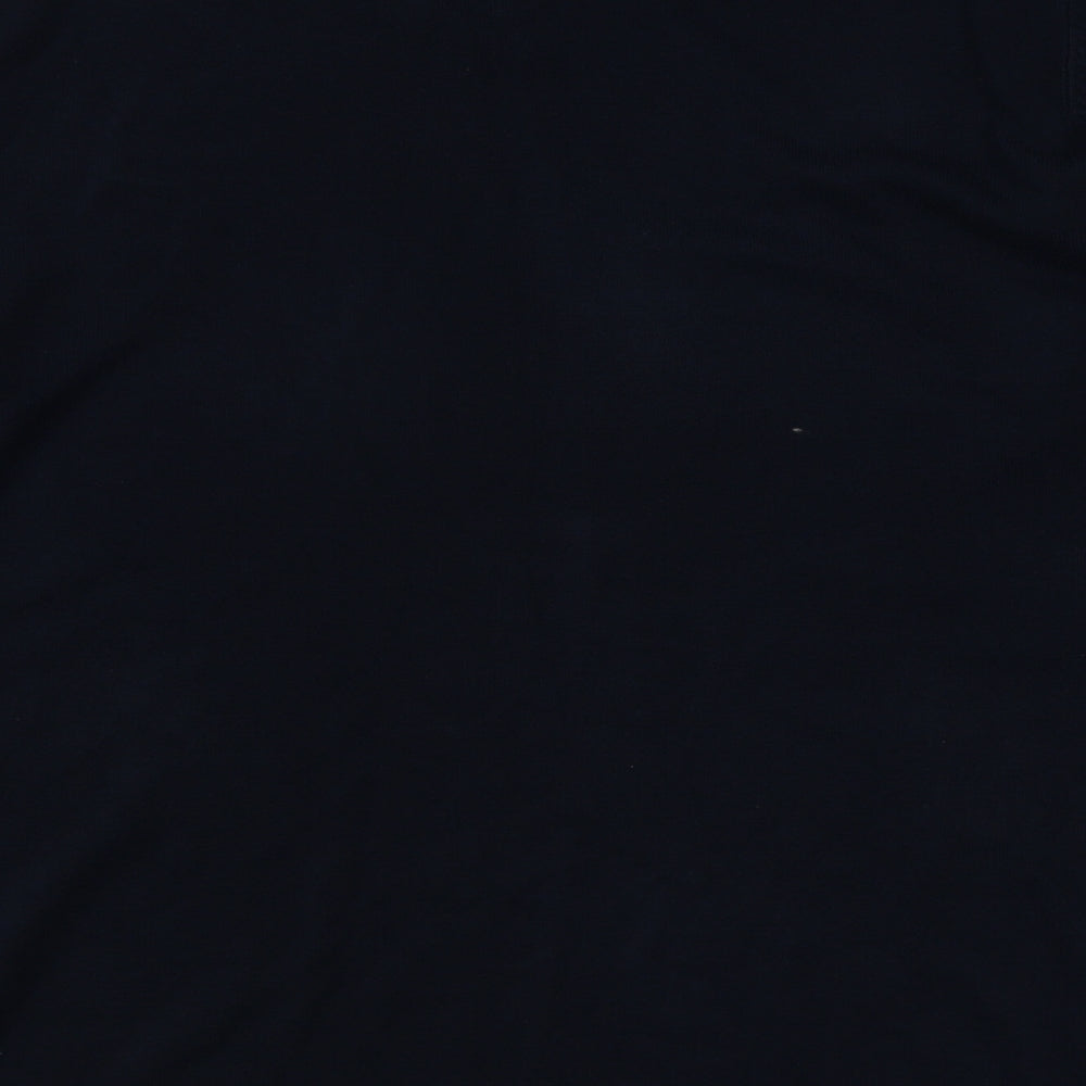 George Mens Blue V-Neck  Acrylic Pullover Jumper Size XL