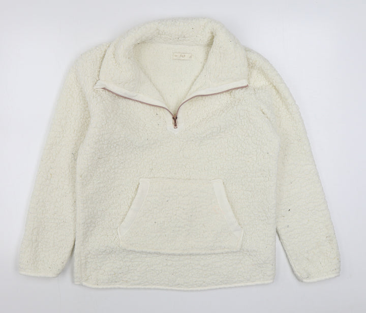F&F Womens White Jacket Size XS Zip
