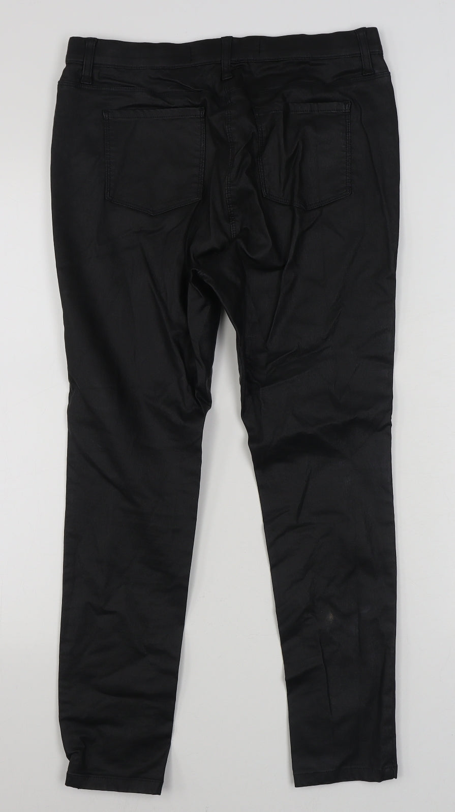 NEXT Womens Black  Viscose Jegging Jeans Size 14 L25 in Regular