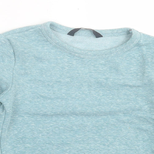 George Boys Blue  Polyester Basic Casual Size 2 Years Crew Neck Pullover