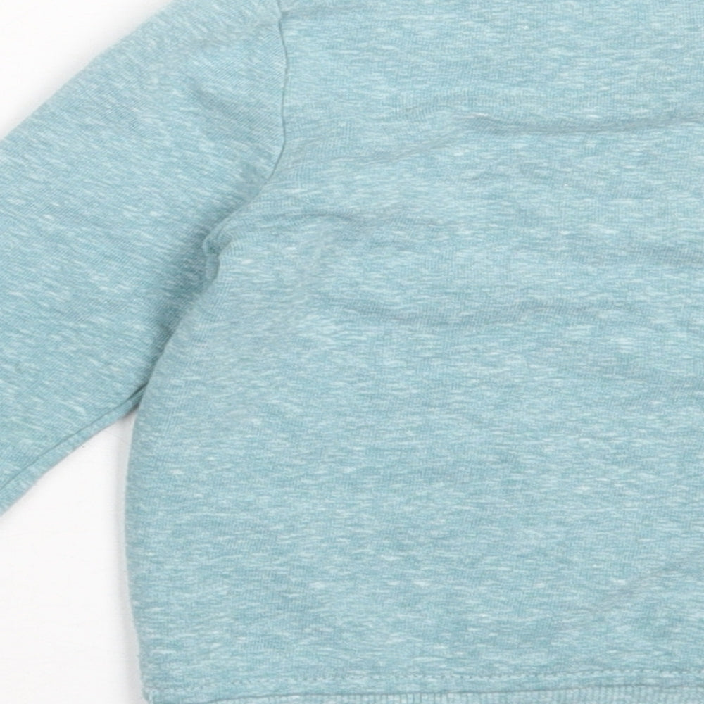 George Boys Blue  Polyester Basic Casual Size 2 Years Crew Neck Pullover