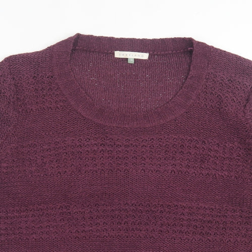 Lakeland Womens Purple Crew Neck  Acrylic Pullover Jumper Size 16
