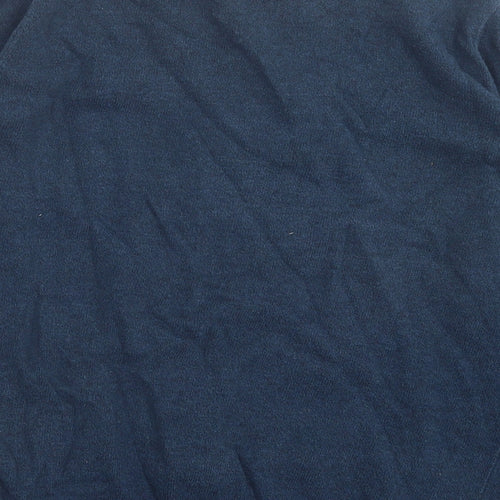 Marks and Spencer Mens Blue Crew Neck  Cotton Pullover Jumper Size M