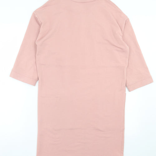 Atmosphere Womens Pink  Polyester Jumper Dress  Size 8  Crew Neck Pullover