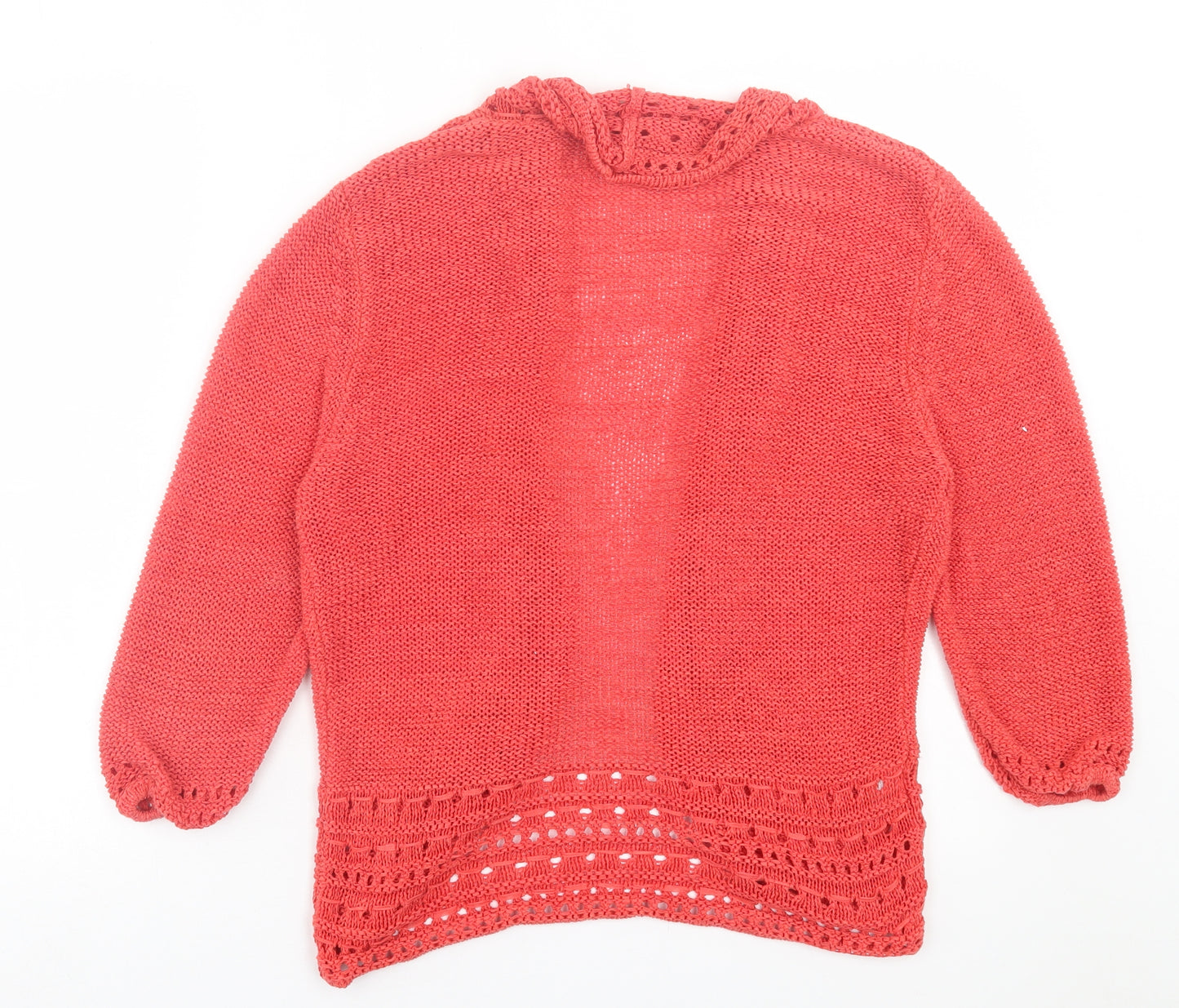 Monsoon Womens Pink V-Neck  Acrylic Cardigan Jumper Size 20