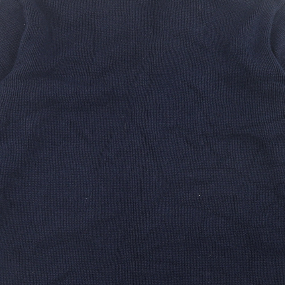 Ralph Lauren Womens Blue V-Neck  Cotton Cardigan Jumper Size XL