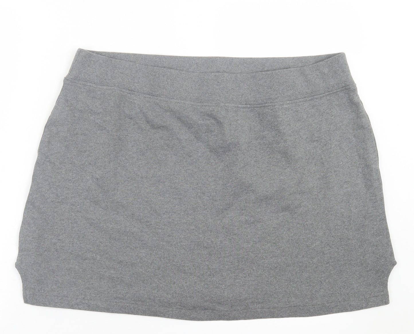 Primark Womens Grey  Cotton A-Line Skirt Size XL