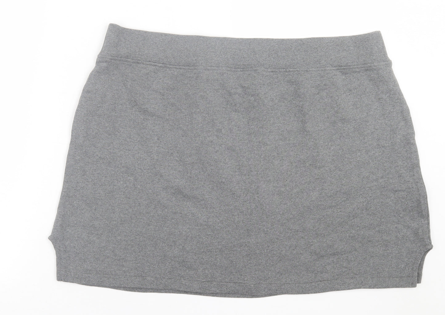 Primark Womens Grey  Cotton A-Line Skirt Size XL