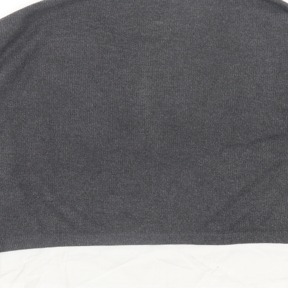 New Look Womens Grey Crew Neck  Polyester Pullover Jumper Size 18