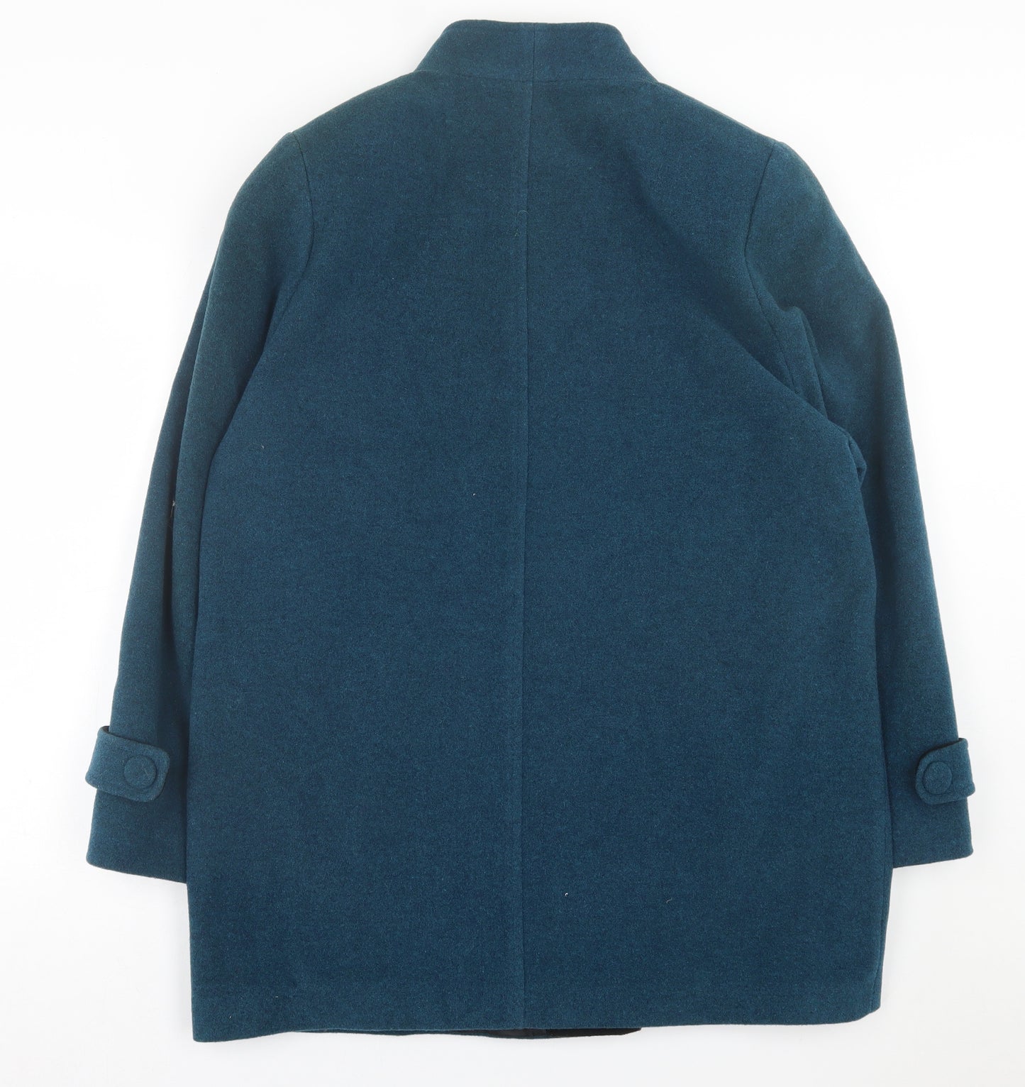 EWM Womens Green   Overcoat Coat Size 16  Button