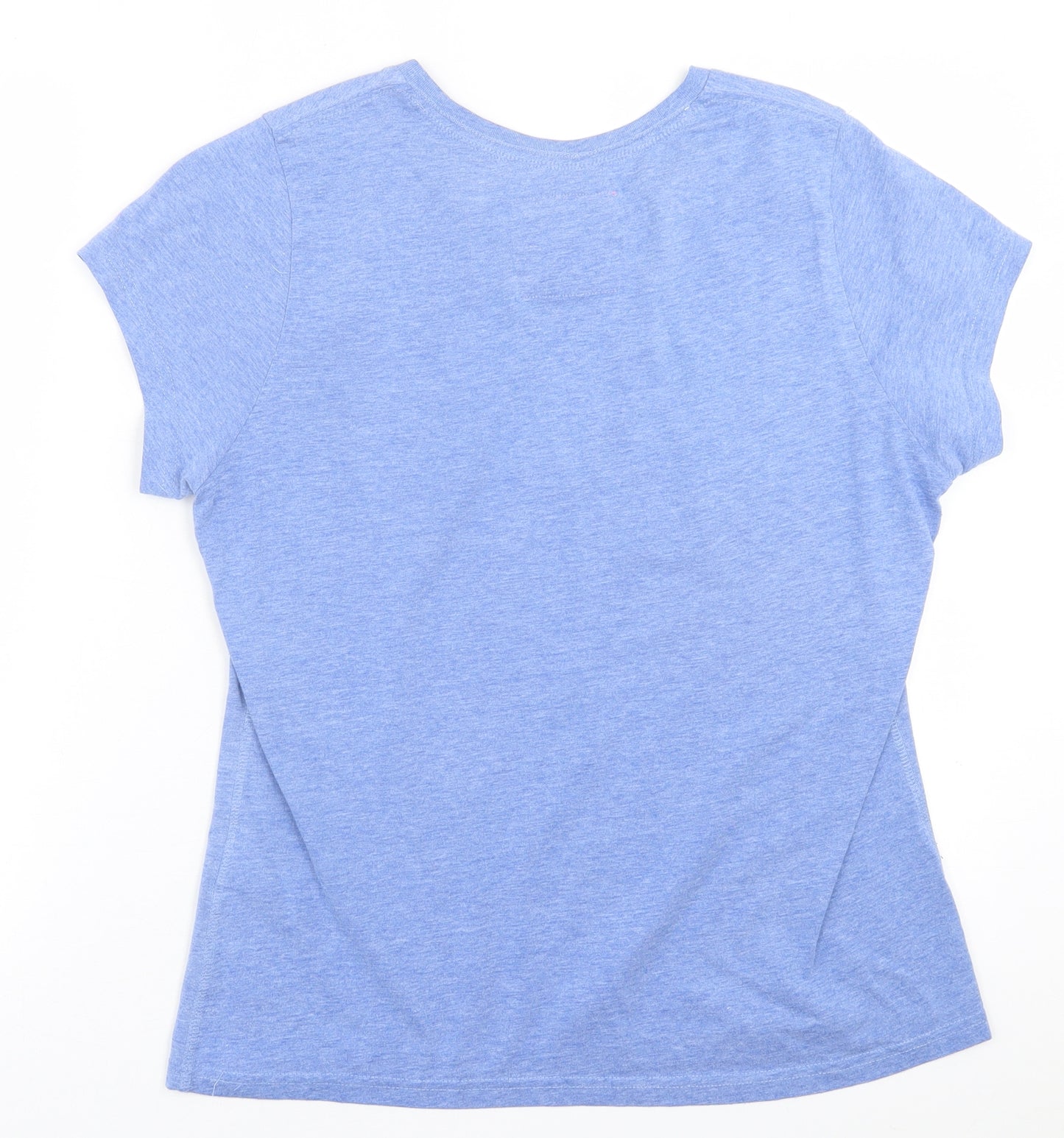 Superdry Womens Black  Cotton Basic T-Shirt Size 16 Crew Neck