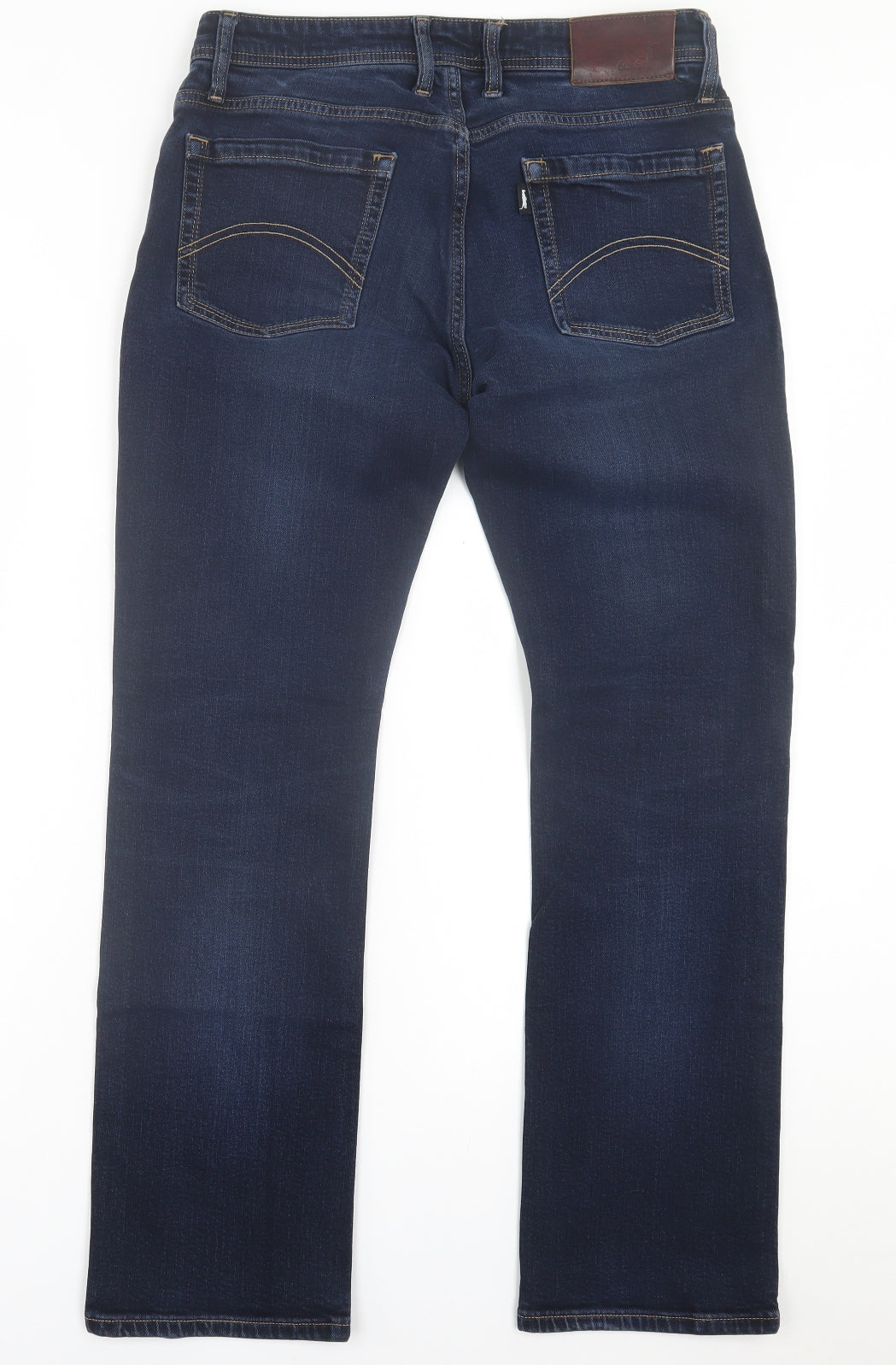 6th Sense Mens Blue  Cotton Straight Jeans Size 32 in L32 in Regular Button