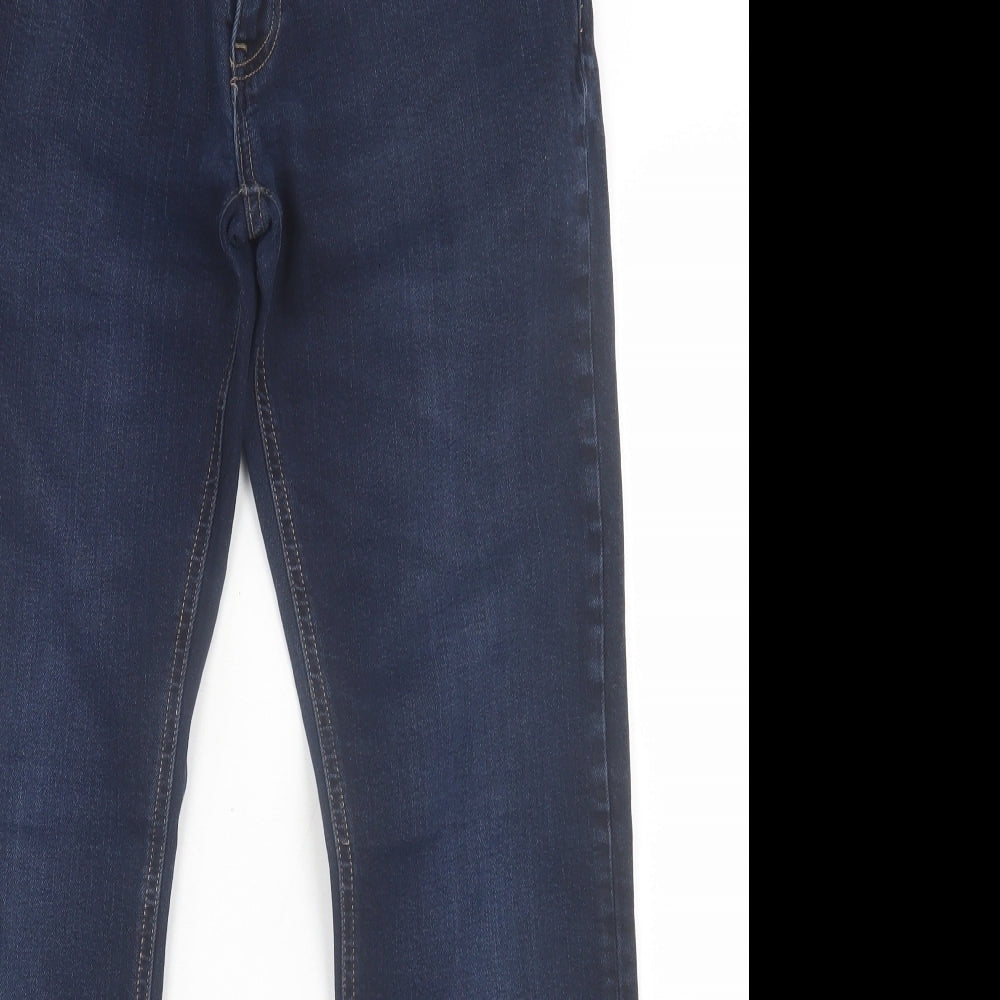 6th Sense Mens Blue  Cotton Straight Jeans Size 32 in L32 in Regular Button