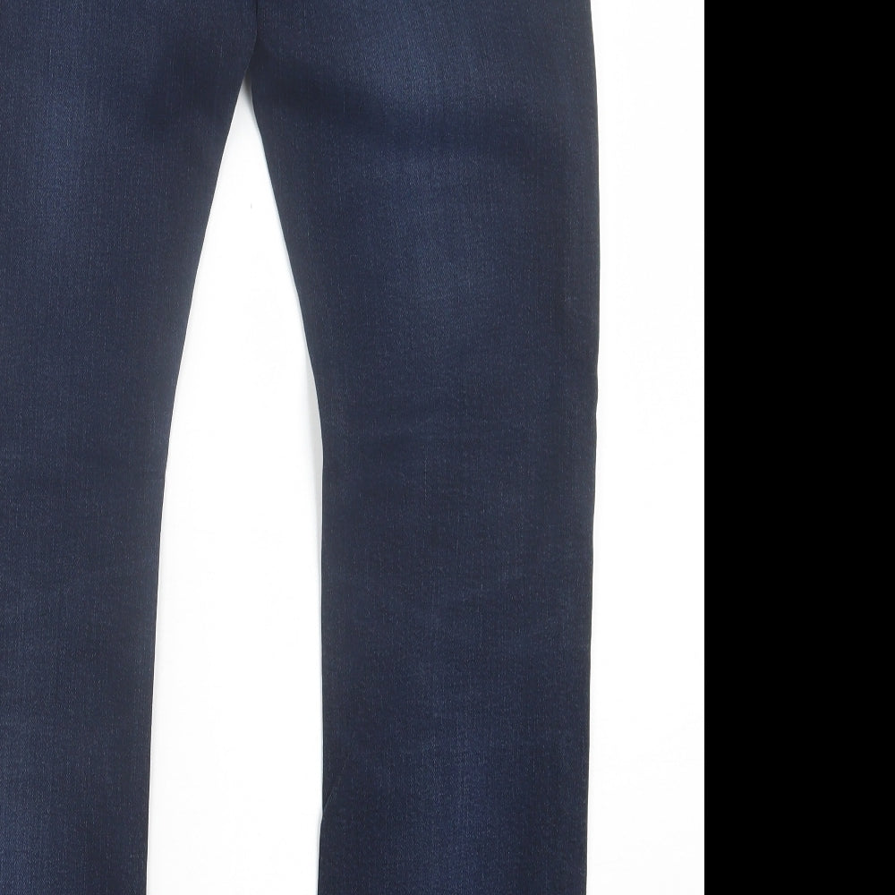 6th Sense Mens Blue  Cotton Straight Jeans Size 32 in L32 in Regular Button