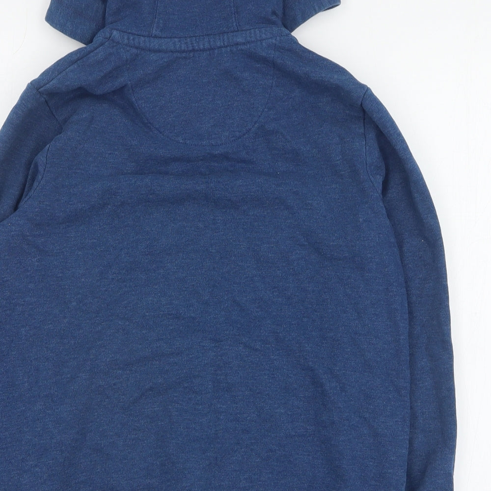 Marks and Spencer Boys Blue  Polyester Full Zip Hoodie Size 9-10 Years  Zip