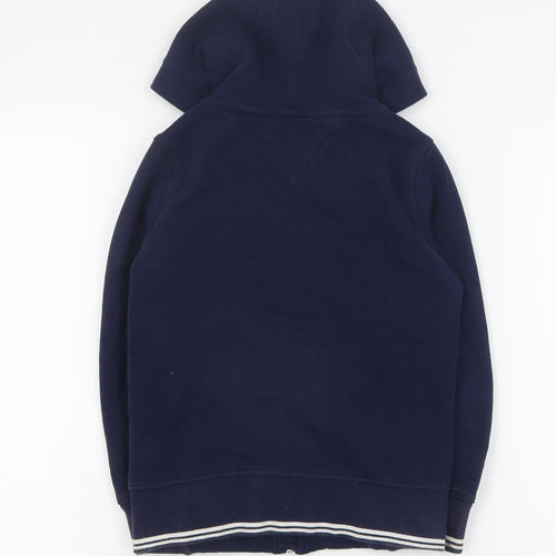 Tommy Hilfiger Boys Blue  Cotton Full Zip Hoodie Size 6 Years  Zip