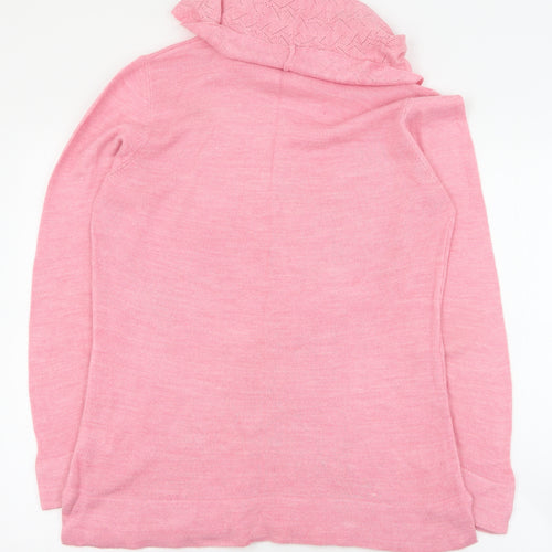 Tigi Womens Pink Roll Neck  Acrylic Pullover Jumper Size 14   - 14-16