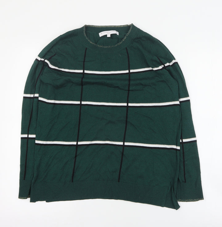 NEXT Womens Green Round Neck  Polyester Pullover Jumper Size 14