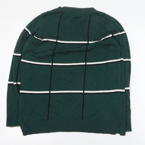 NEXT Womens Green Round Neck  Polyester Pullover Jumper Size 14