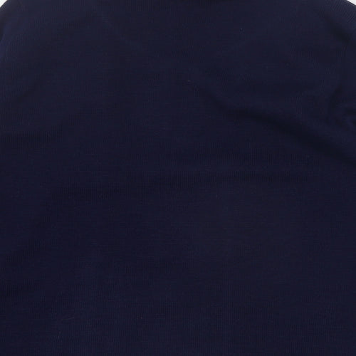 Lizzi Clarke Womens Blue Round Neck Striped Acrylic Pullover Jumper Size M   - M/L
