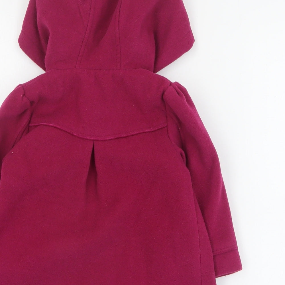 Matalan Baby Pink   Overcoat Coat Size 6-9 Months   Zip