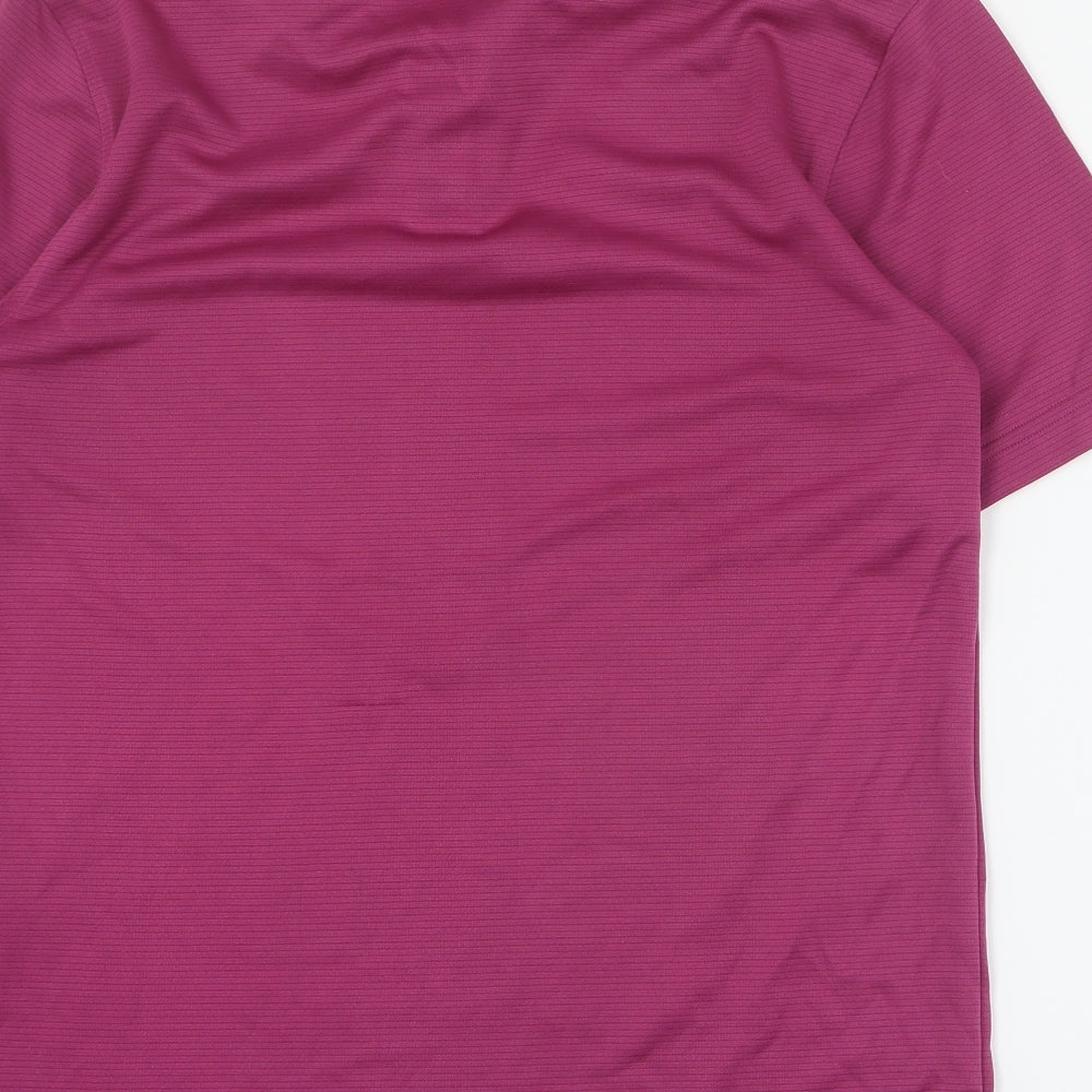 Under armour Mens Purple  Polyester  Polo Size S Collared Button