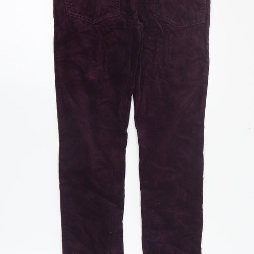 NEXT Girls Purple  Cotton Straight Jeans Size 10 Years  Regular Zip