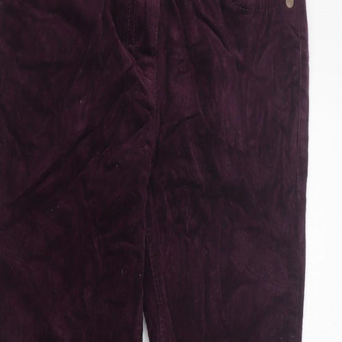 NEXT Girls Purple  Cotton Straight Jeans Size 10 Years  Regular Zip
