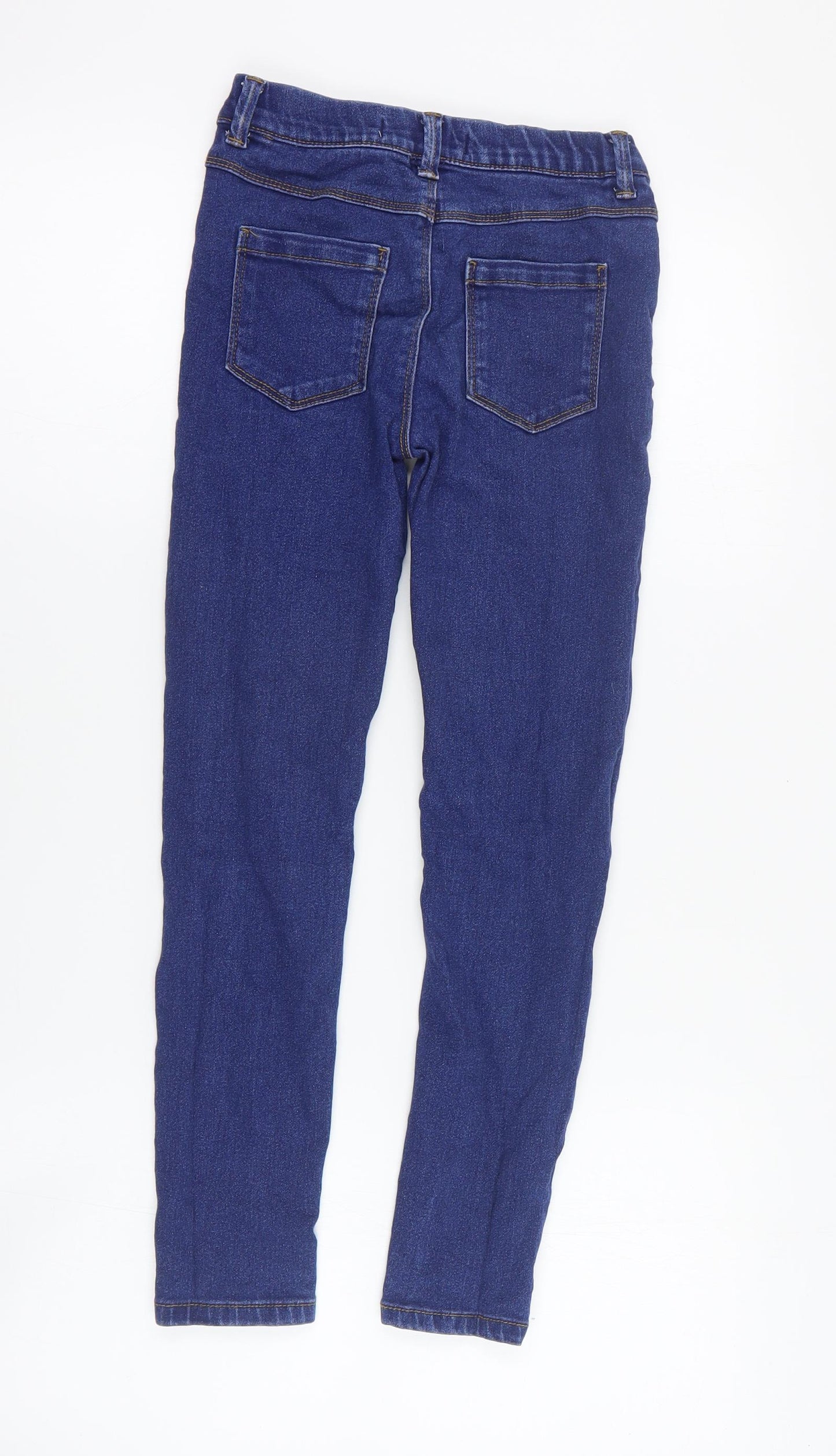 Primark Girls Blue  Cotton Jegging Jeans Size 9-10 Years  Regular Pullover
