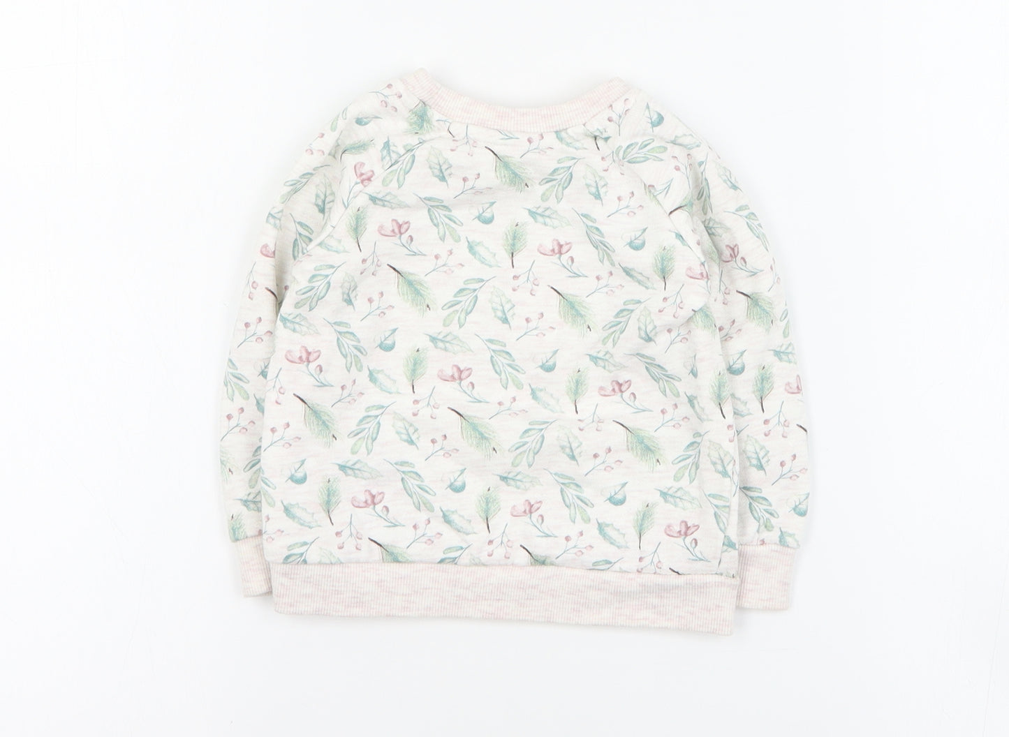 Primark Baby Pink  Cotton Pullover Jumper Size 9-12 Months  Pullover