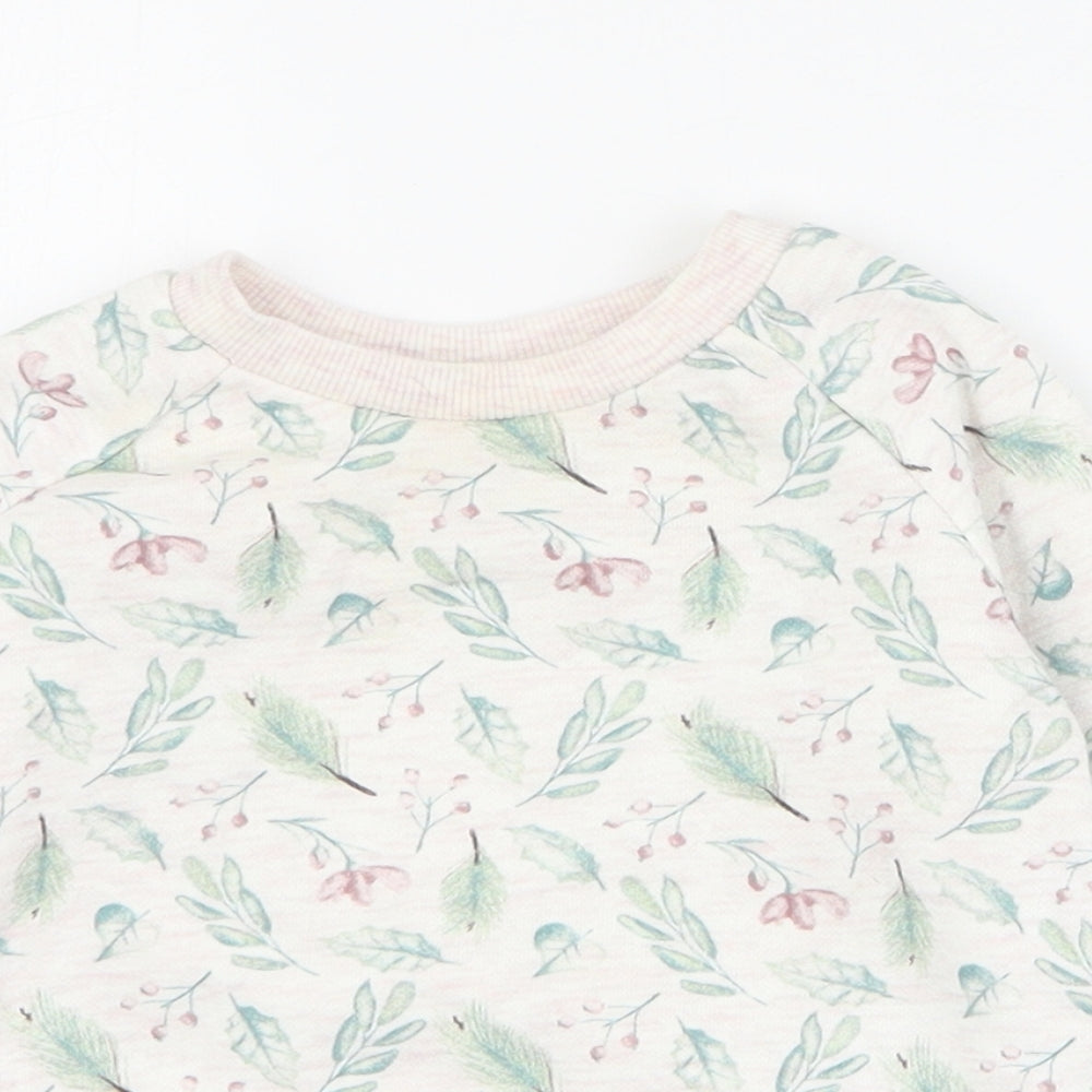 Primark Baby Pink  Cotton Pullover Jumper Size 9-12 Months  Pullover