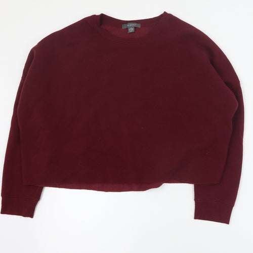 Primark Womens Red  Polyacrylate Fibre Pullover Sweatshirt Size M  Pullover - Cropped