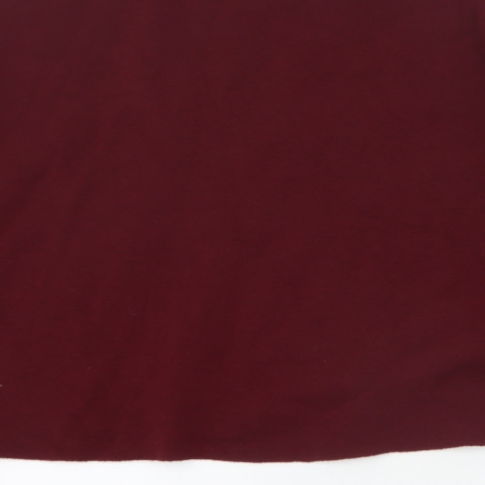 Primark Womens Red  Polyacrylate Fibre Pullover Sweatshirt Size M  Pullover - Cropped