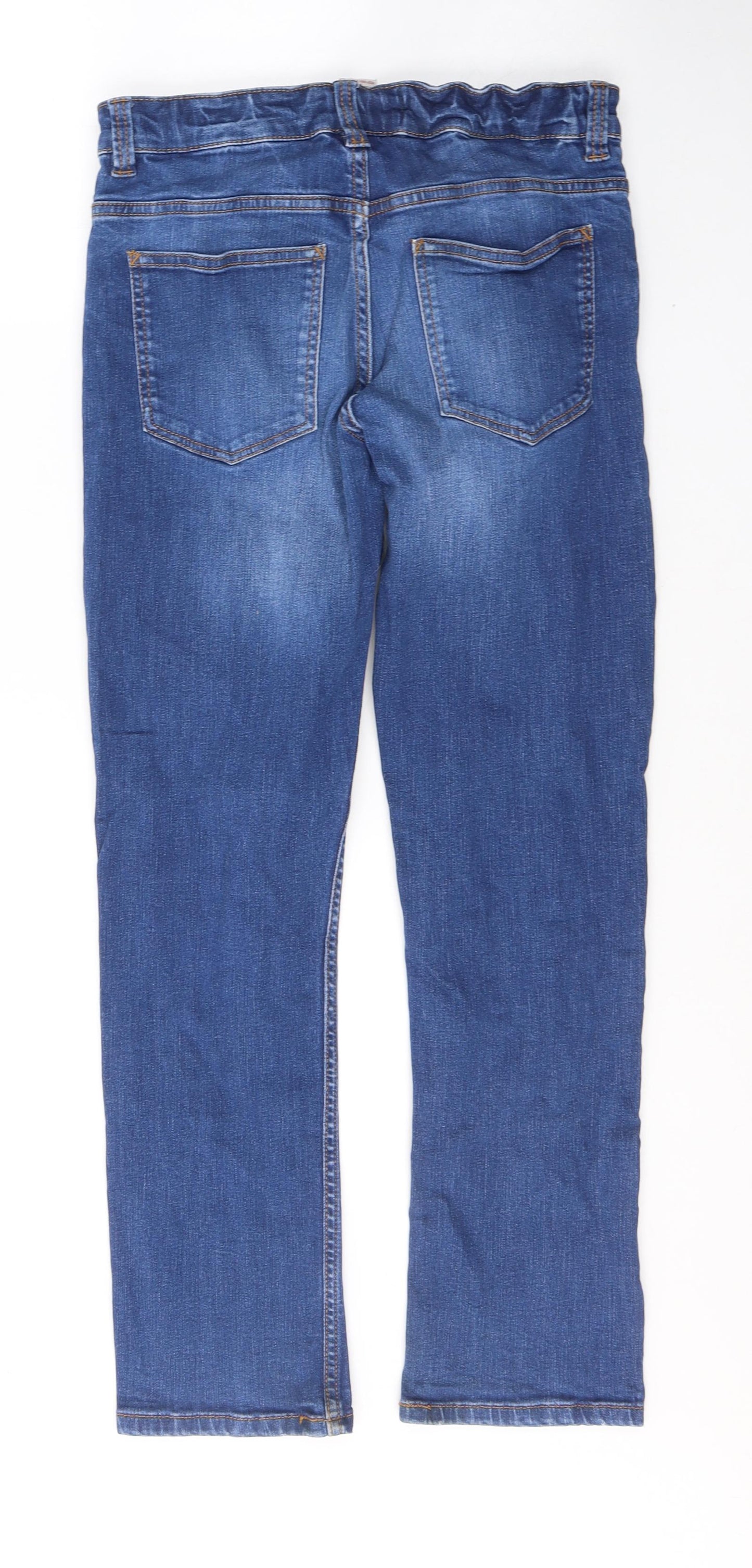 NEXT Boys Blue  Cotton Straight Jeans Size 11 Years  Regular Button