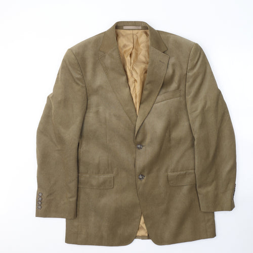 Marks and Spencer Mens Brown  Polyester Jacket Suit Jacket Size 38