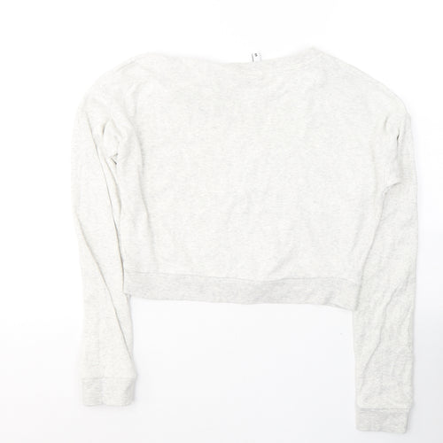 H&M Womens Grey  Cotton Pullover Sweatshirt Size S  Pullover