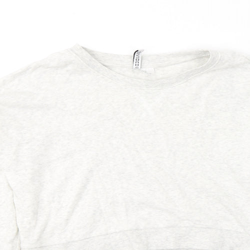 H&M Womens Grey  Cotton Pullover Sweatshirt Size S  Pullover