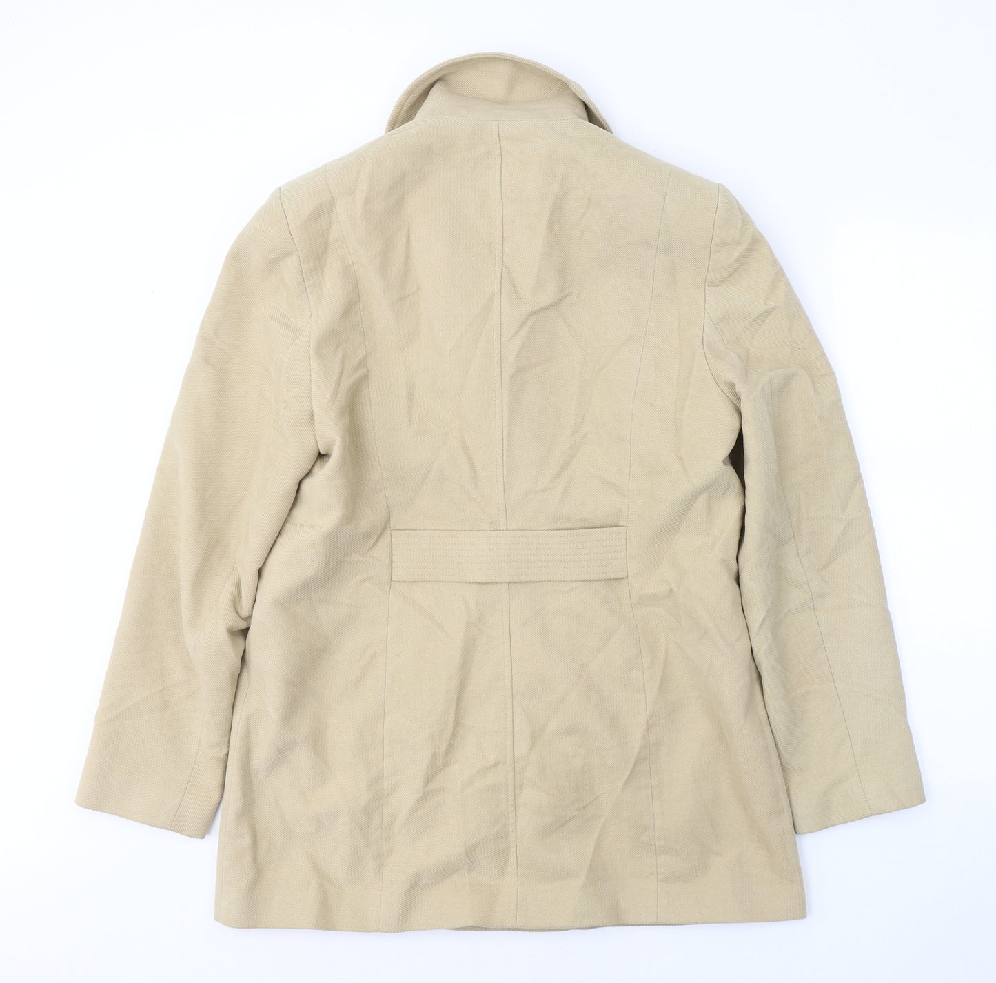 NEXT Womens Beige   Pea Coat Coat Size 14  Button