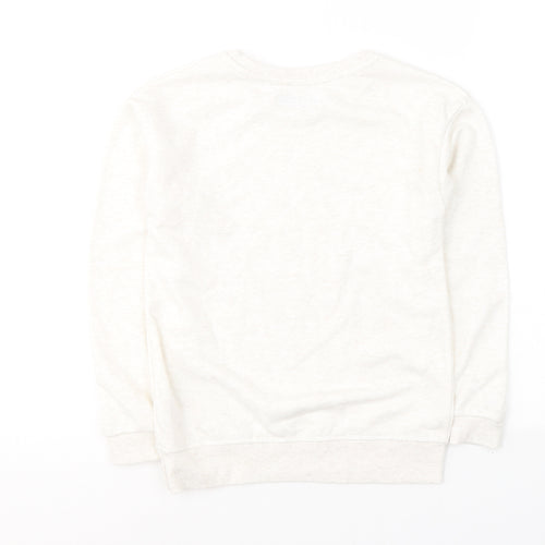 Primark Girls Ivory  Cotton Pullover Sweatshirt Size 8-9 Years  Pullover - Sav the planet