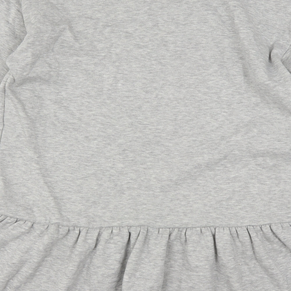 F&F Womens Grey  Polyester Jumper Dress  Size 16  Round Neck