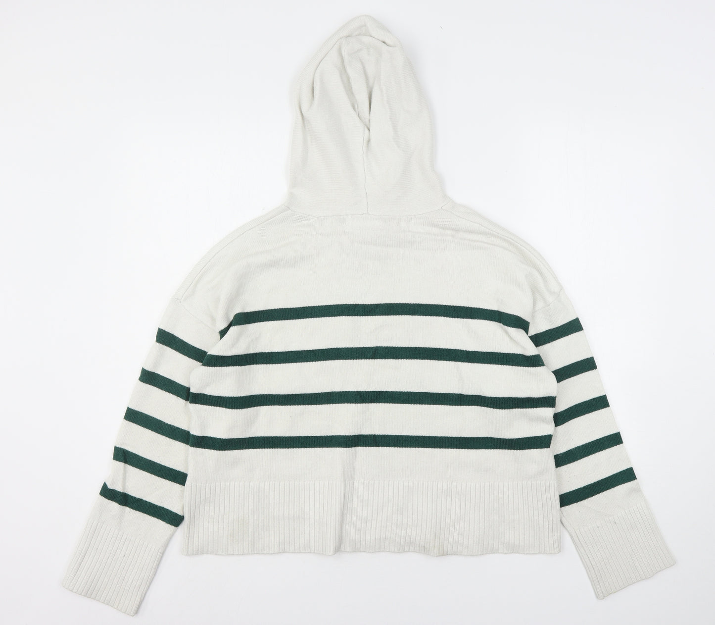 Primark  Womens Multicoloured Striped Viscose Pullover Hoodie Size 14