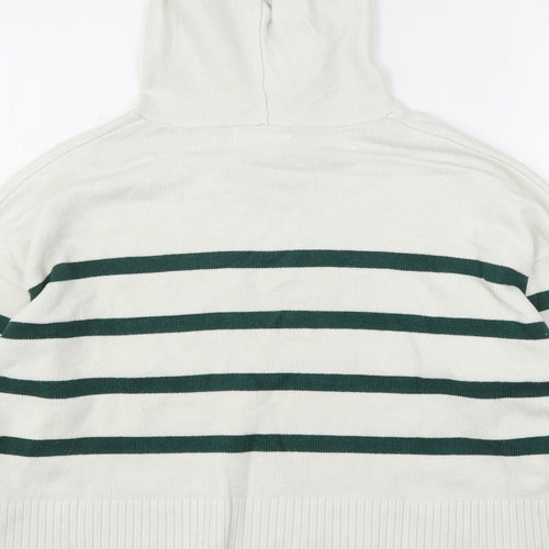 Primark  Womens Multicoloured Striped Viscose Pullover Hoodie Size 14