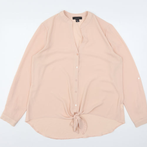Atmosphere Womens Pink  Polyester Basic Blouse Size 16 V-Neck