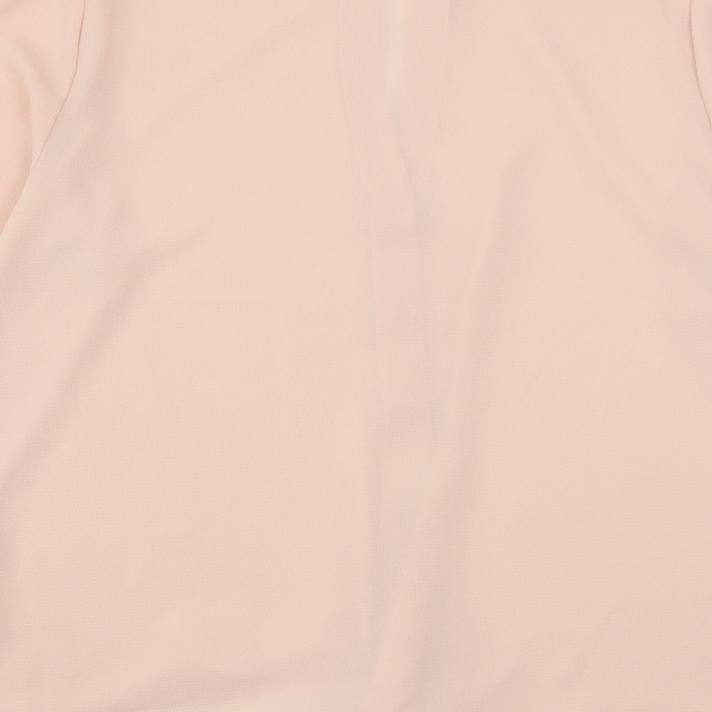 Atmosphere Womens Pink  Polyester Basic Blouse Size 16 V-Neck