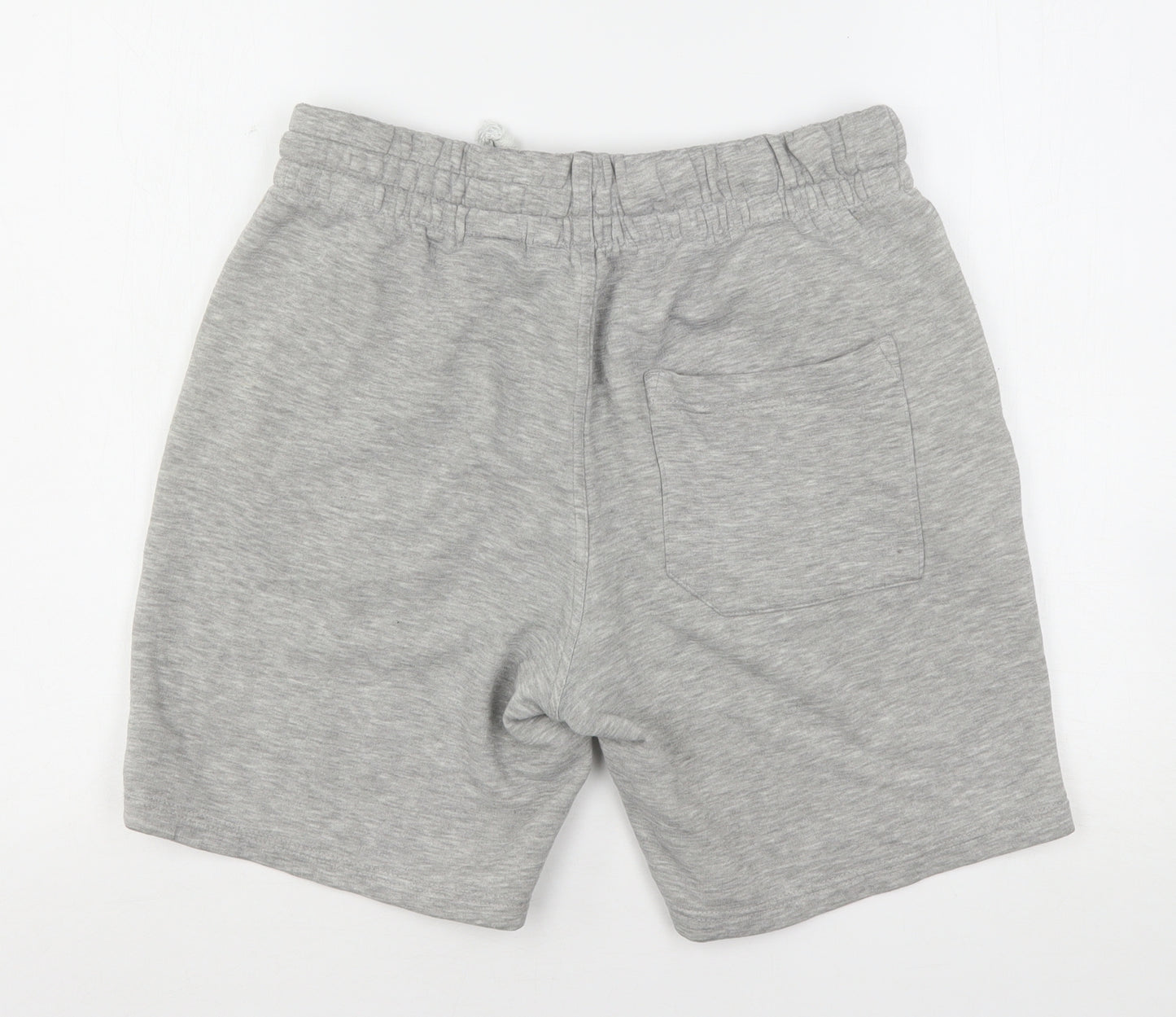 H&M Mens Grey  Cotton Sweat Shorts Size M L9 in Regular Drawstring