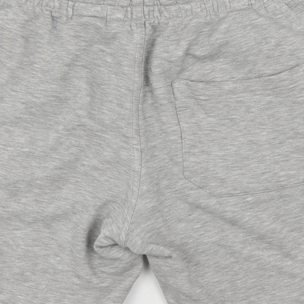 H&M Mens Grey  Cotton Sweat Shorts Size M L9 in Regular Drawstring