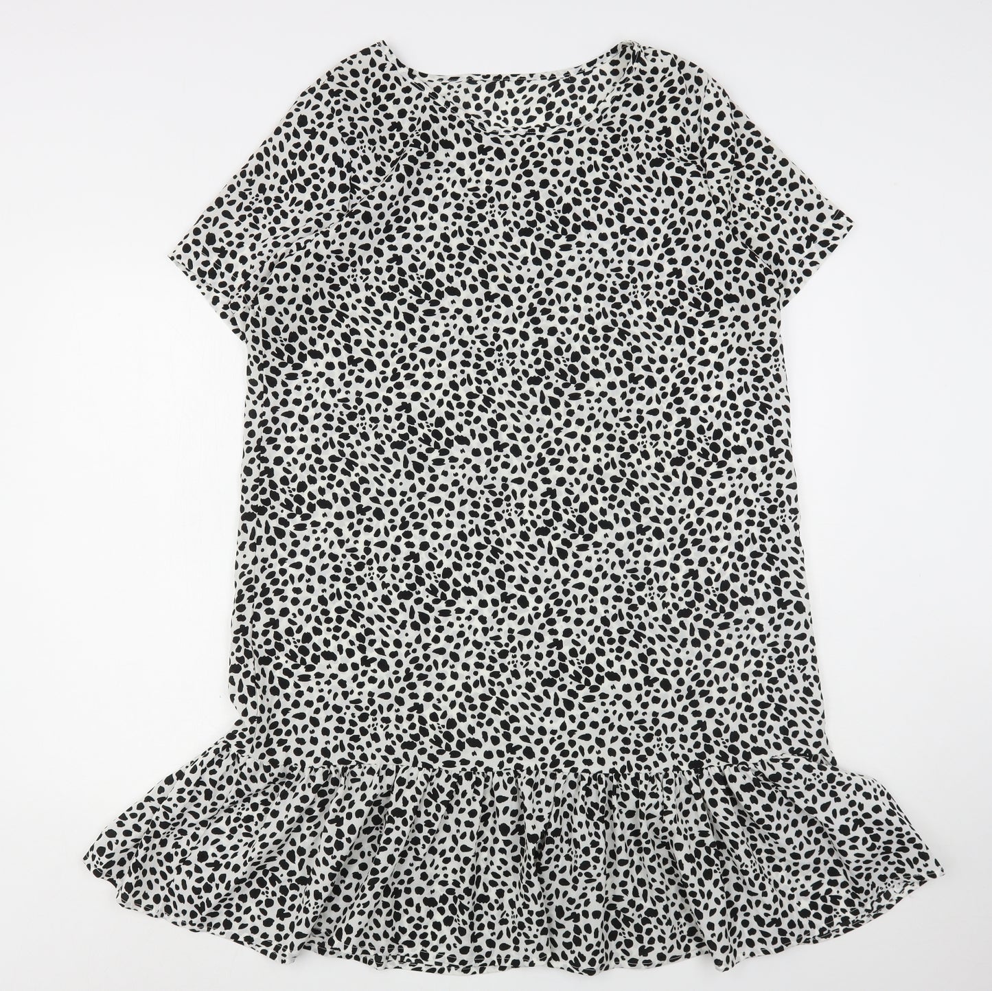 Shein  Womens Multicoloured Animal Print Polyester Sheath  Size XL  Round Neck