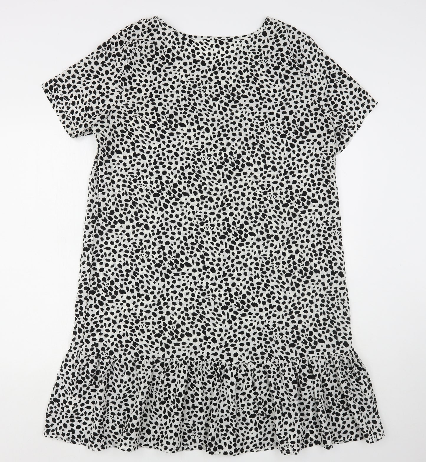 Shein  Womens Multicoloured Animal Print Polyester Sheath  Size XL  Round Neck