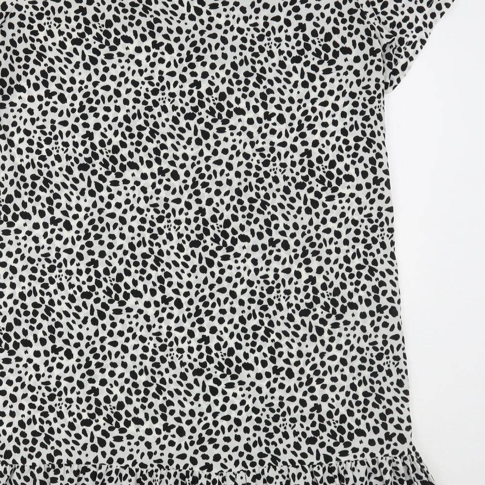 Shein  Womens Multicoloured Animal Print Polyester Sheath  Size XL  Round Neck