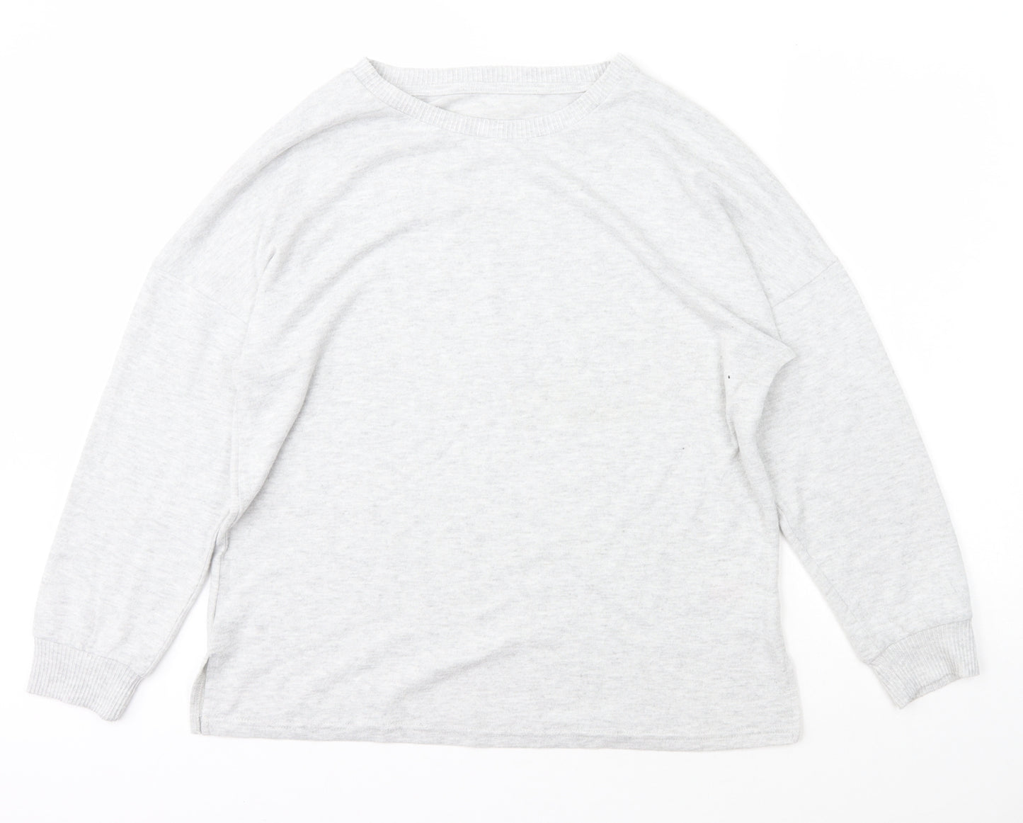 Primark Womens Grey Scoop Neck  Polyester Pullover Jumper Size L